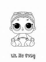 Lol Coloring Surprise Swag Doll Pages Print Color Mc Dolls sketch template