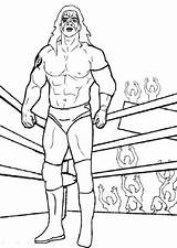 Coloring Wwe Wrestling Pages Print Shee Collection Entertainment sketch template