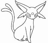 Coloring Espeon Pokemon Pages Umbreon Eevee Colouring Library Clipart Espon Coloringhome Popular Print sketch template
