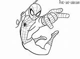 Spider Man Coloring Pages Color Print sketch template