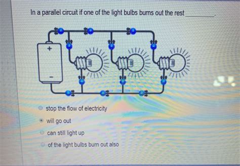 solved   parallel circuit     light bulbs burns cheggcom