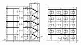 Apartment Building Drawing Section Dwg  Cadbull Floor Description sketch template