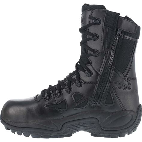reebok stealth composite toe tactical black military boot rb