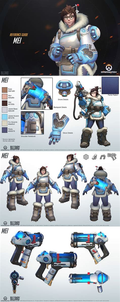 overwatch style guide i 2019 character development overwatch mei overwatch och overwatch
