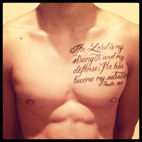 Tattoo Bible Quotes On Chest