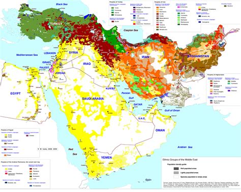 map  middle east ethnic groups