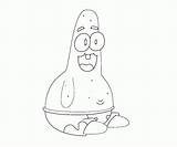 Coloring Patrick Star Clipart Library Line Popular sketch template