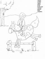 Color Number Coloring Pages Numbers Mystery Kids Horse Boys Printables Activities Horses Book Hidden Printable Kiezen Bord Greetings sketch template