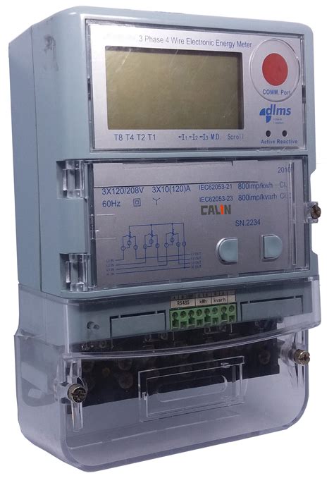 commercial smart electric meters automated reading  phase power