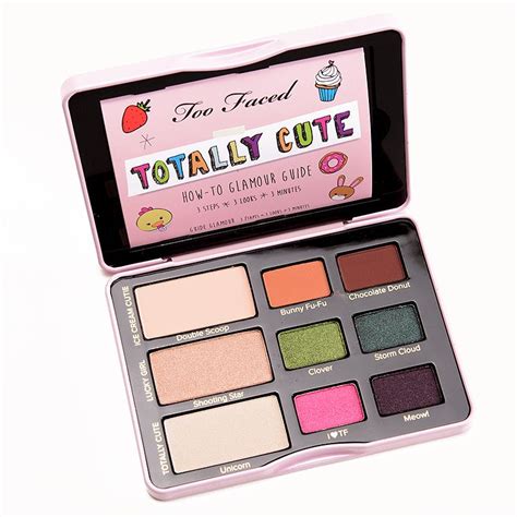 eye shadow collection totally cute too faced totally cute eyeshadow makeup emoji