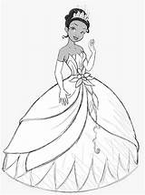 Tiana Disney Coloring Pages Princess sketch template