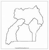 Uganda Printable Outline Drawing Buying sketch template
