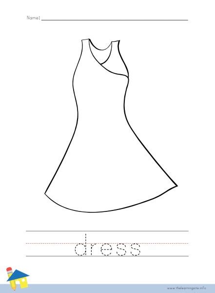 clothes coloring worksheets  learning site