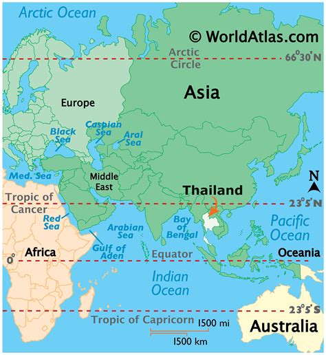 thailand map map  thailand worldatlascom