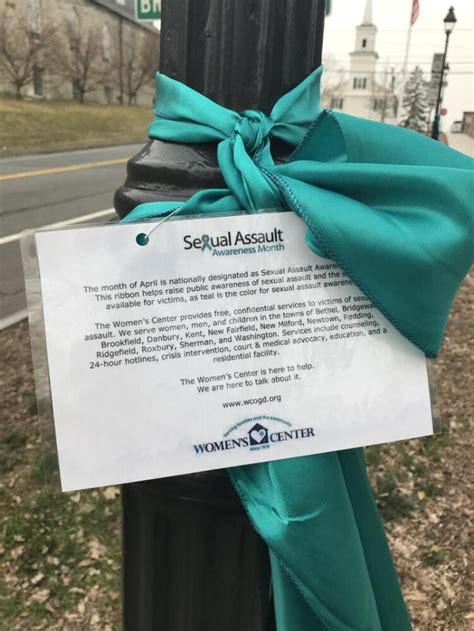 teal ribbons signal sexual assault awareness month the