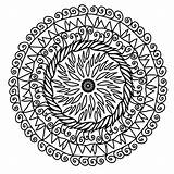 Drawing Pattern Pencil Coloring Mandala Pixabay Symmetrical sketch template