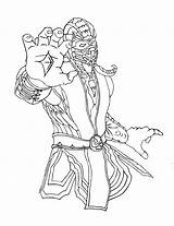 Mortal Kombat Coloring Pages Boys sketch template