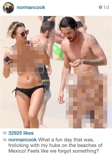 Big Bang Theory Actress Kaley Cuoco Responds To Nude