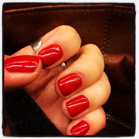 big apple red opi shellac manicure shellac manicure nail spa