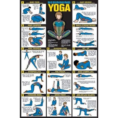 beginning yoga fitness chart read  reviews   product