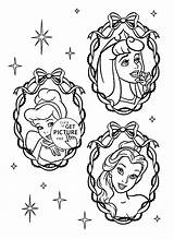 Coloring Pages Disney Princess Face Choose Board Princesses Colors sketch template