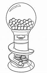 Machine Gumball Drawing Template Coloring Sketch Clipart Bubble Gum Getdrawings Empty Paintingvalley Pages sketch template