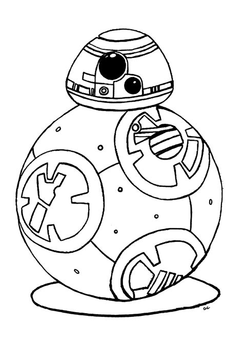 bb  force awakens star wars kids coloring pages