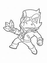 Brawl Stars Coloring Pages Crow Printable sketch template