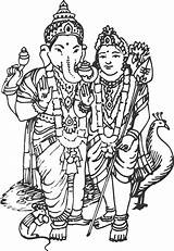 Murugan Muruga Kartikeya Gods Hdclipartall sketch template