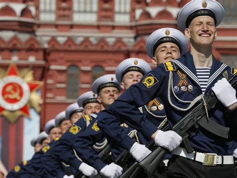 Putin’s Female ‘miniskirt Army’ Marches In Red Square Moscow For