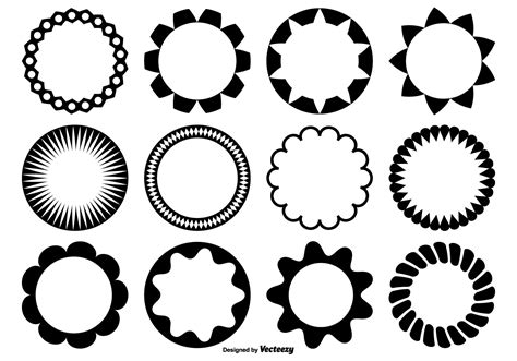 circle vector shapes  vector art  vecteezy