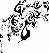 Tribal Wolf Vector Deviantart Wolves Drawings Tattoos Animals Heart Artwork Wallpaper sketch template