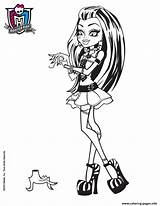 Monster High Coloring Frankie Pages Print Stein Color Monsterhigh Printable Dislocated Hand Hellokids Printables Online Dolls Moe Getdrawings Getcolorings Choose sketch template