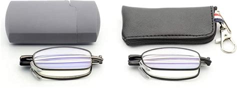hiyanjn portable compact mini blue light blocking reading glasses anti