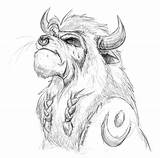 Warcraft Druid Feral Kageyama sketch template