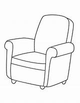 Chair Coloring Pages Colouring Armchairs Book Mother Armchair Color Template Arm Furniture Kids Chairs Designlooter Sheets Christmas House Digital Paper sketch template