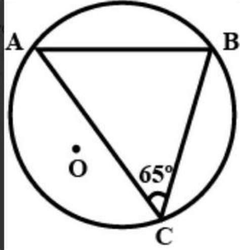 Angle Acb Is Inscribed In Arc Acb Of A Circle With Centre O If Angle