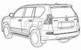Lexus Coloring Pages Toyota Prado Facelift Cruiser Leaked Land sketch template