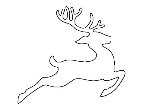 printable flying reindeer template christmas stencils christmas