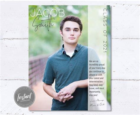 yearbook dedication page template editable full page yearbook ad