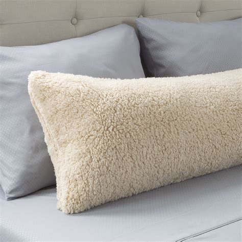 warm body pillow cover soft comfy pillow case zippered washable