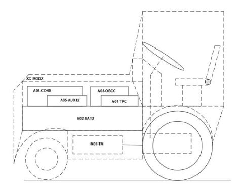 arrangement   main components   electric tractor  scientific diagram