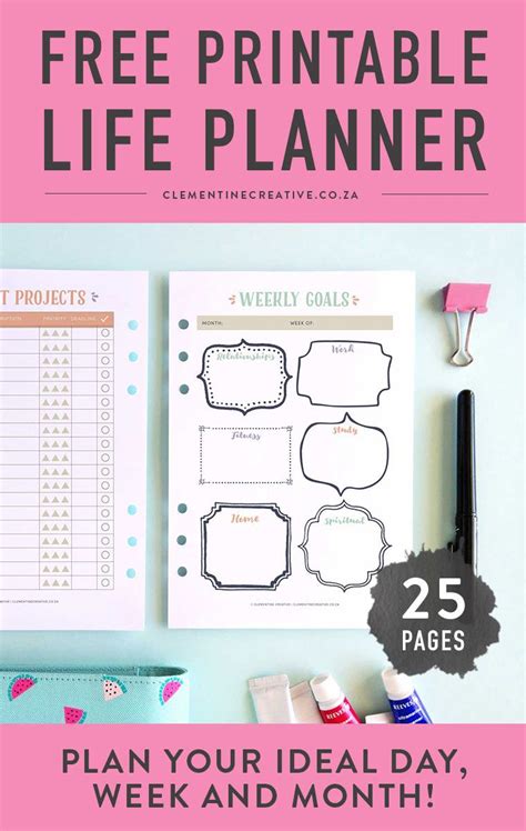 organizer life planner printables     covered