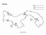 Panama Croquis Outline Allfreeprintable Paraimprimirgratis Reproduced sketch template