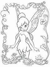 Tinkerbell Pages Coloring Disney Colouring Cute Choose Board Print sketch template