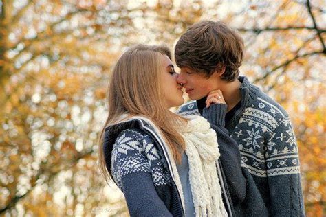 Autumn Couple Cute Kiss Love Image 419015 On
