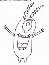 Spongebob Plankton sketch template
