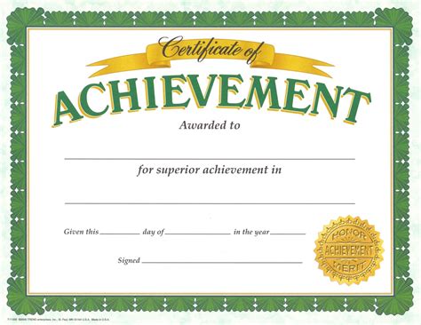 certificate  achievement template  addictionary