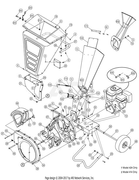 troy bilt   cs chipper shredder   cs     parts diagram