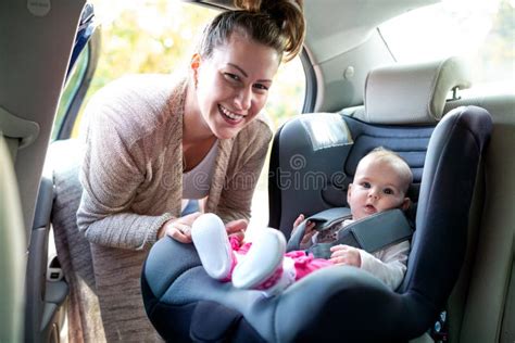 carrying  baby   infant car seat stock photo image